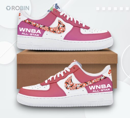 Custom WNBA All Star Air Force 1 Shoes   Unique Design for Basketball Fans