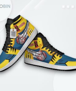 Custom Wolverine Jordan 1 High Sneakers – Movie Edition Custom Wolverine Jordan 1 High Sneakers – Movie Edition