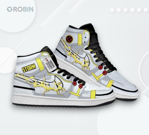Custom X Men Storm Jordan 1 High Sneakers – Hand Painted Shoes