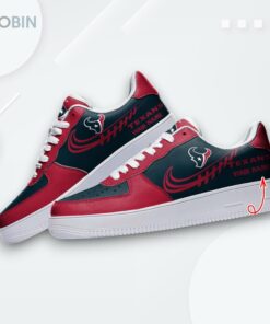 Customized Houston Texans Air Force 1 Sneakers Unique Team Design Shoes