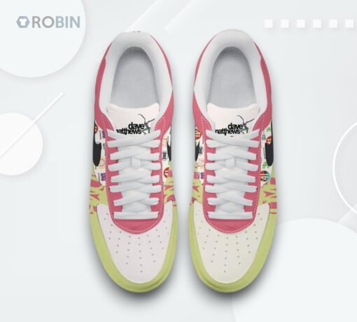 Dave Matthews Band Grey Street Air Force 1 Shoes   Love Design Collection
