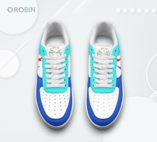 Dave Matthews Band Love Graphic Air Force 1 Shoes   White Design