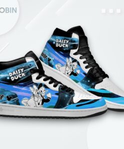 Daisy & Donald Silhouette Jordan 1 High – Custom Cartoon Sneakers Daisy & Donald Silhouette Jordan 1 High – Custom Cartoon Sneakers