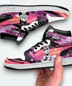 Daisy Duck Jordan 1 High – Custom Silhouette Sneakers