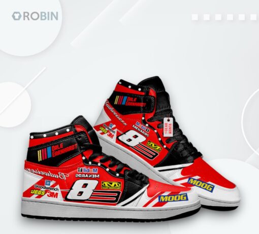 Dale Earnhardt Jordan 1 High – Born On Date Custom Sneakers #8