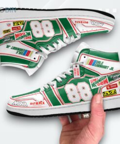 Dale Earnhardt Jr. Jordan 1 High #88 Dew Car Racing Sneakers Dale Earnhardt Jr. Jordan 1 High #88 Dew Car Racing Sneakers