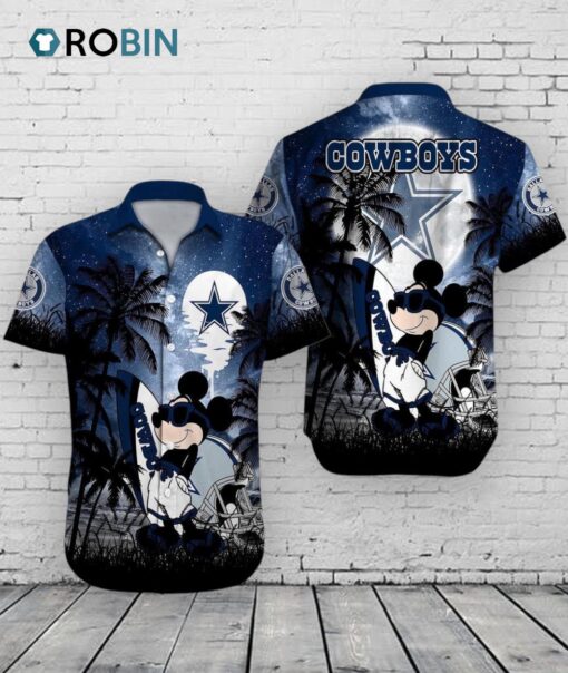 Dallas Cowboys Mickey Mouse Hawaiian Shirt –  Disney NFL Summer