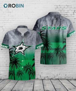 Dallas Stars Hawaiian Shirt –  Personalized NHL Floral Aloha
