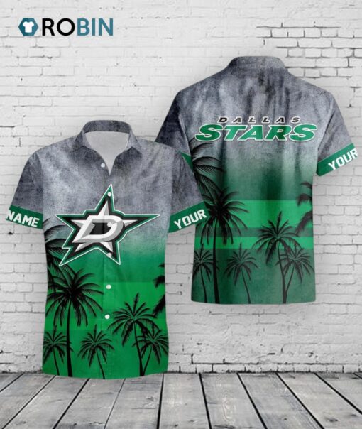 Dallas Stars Hawaiian Shirt –  Personalized NHL Floral Aloha