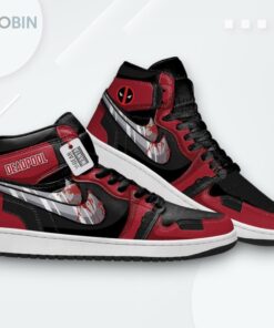 Deadpool Jordan 1 High – Custom Name Sneakers