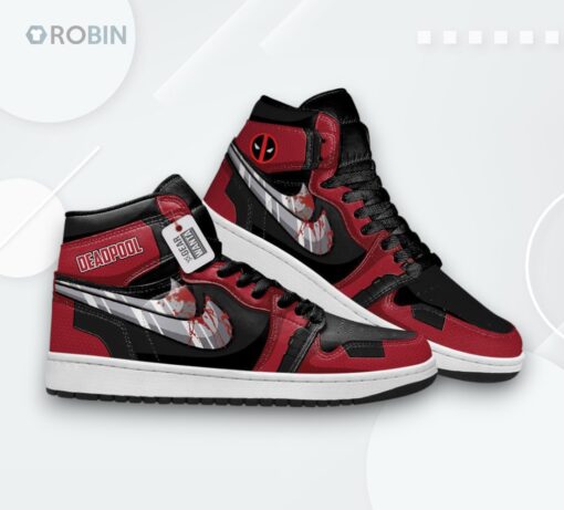 Deadpool Jordan 1 High – Custom Name Sneakers