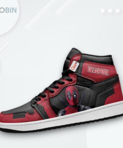 Deadpool Wolverine Custom Jordan 1 High Top Sneakers Deadpool Wolverine Custom Jordan 1 High Top Sneakers