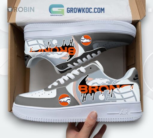 Denver Broncos Air Force 1 Shoes   Stylish Team Logo Design for Fans