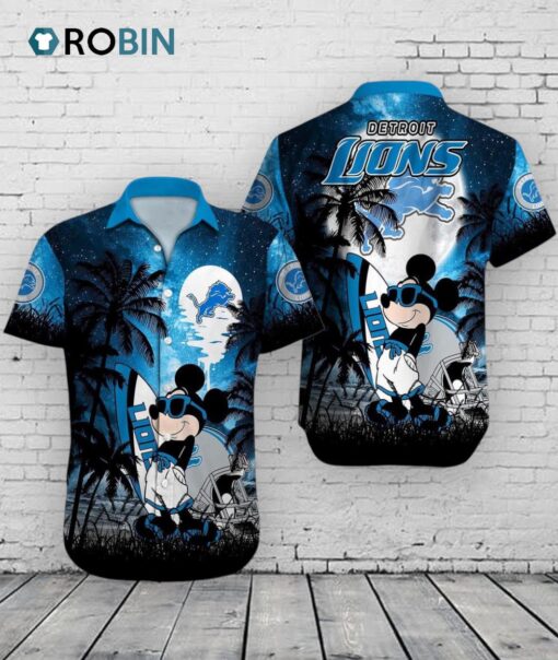 Detroit Lions Mickey Mouse Hawaiian Shirt –  Disney Summer NFL