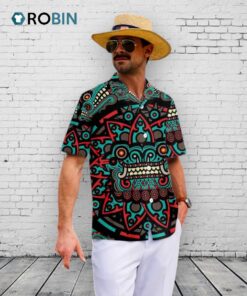 Dia De Los Muertos Hawaiian Shirt –  Mexican Day of the Dead Aloha Shirt