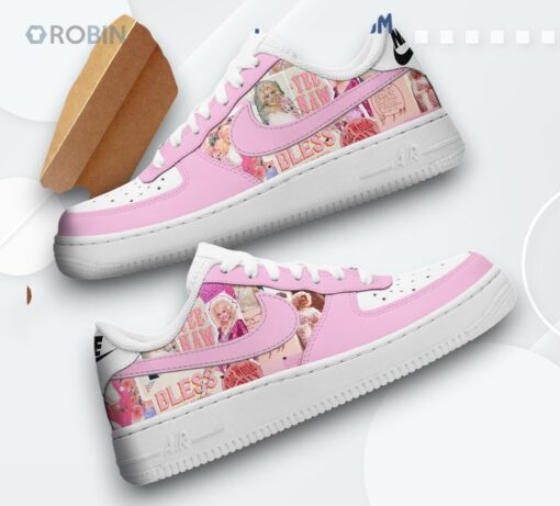 Dolly Parton Yee Haw Air Force 1 Shoes   Stylish Country Print Design