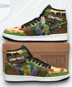 Donatello TMNT Jordan 1 High Sneakers – Teenage Mutant Ninja Turtles Shoes Donatello TMNT Jordan 1 High Sneakers – Teenage Mutant Ninja Turtles Shoes