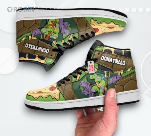 Donatello TMNT Jordan 1 High Sneakers – Teenage Mutant Ninja Turtles Shoes