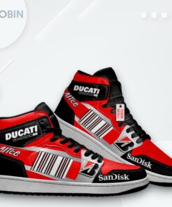 Ducati Jordan 1 High Top Sneakers – Desmosedici GP7 Moto Custom