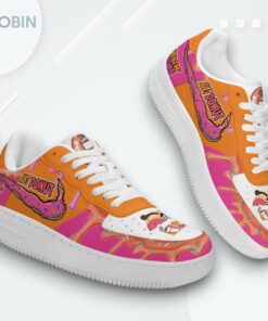 Dunkin’ Donuts Air Force 1 Shoes with Just Donut Print Design Dunkin’ Donuts Air Force 1 Shoes with Just Donut Print Design