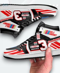 Earnhardt Jordan 1 High Custom Sneakers #3 – Goodwrench Racing Shoes Earnhardt Jordan 1 High Custom Sneakers #3 – Goodwrench Racing Shoes