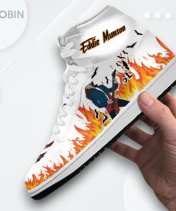Eddie Munson Rock Show Custom Sneakers – Stranger Things Jordan 1 High Eddie Munson Rock Show Custom Sneakers – Stranger Things Jordan 1 High