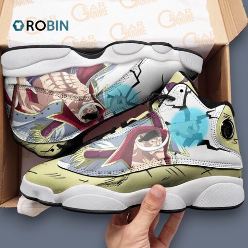 Edward Newgate Whitebeard Jordan 13 Sneakers – Unique Graphic Design Shoes