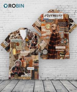 Evermore Hawaiian Shirt –  Taylor Swift Album Tropical Design