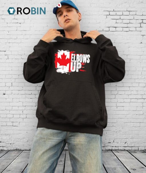 Elbows Up Canada Paint Shirt