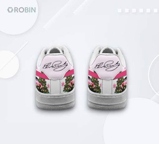 Elvis Presley Christmas Rock ‘n’ Roll Air Force 1 Shoes   Festive Design