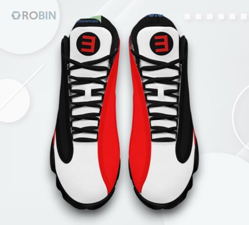 Embroidered Eminem Slim Shady Air Force 13 Sneakers   Unique Artist Edition
