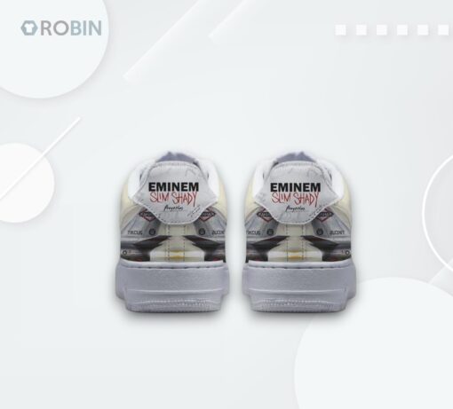 Eminem 3AM Slim Shady Air Force 1 Shoes   Unique Design for Fans