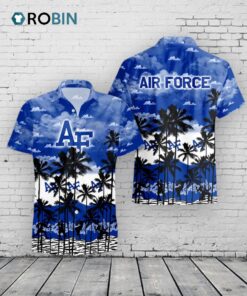 Falcons Hawaiian Shirt Palm Tree Print –  Air Force Apparel