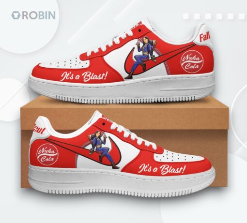 Fallout Nuka Cola Air Force 1 Shoes   Stylish Design Inspired by Gaming Culture