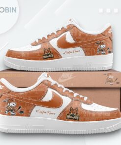Fayetteville Marksmen 75th Anniversary Air Force 1 Shoes with Peanuts Design