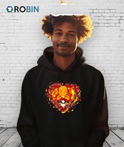Fire Heart Charmander Shirt