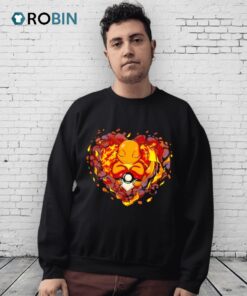 Fire Heart Charmander Shirt