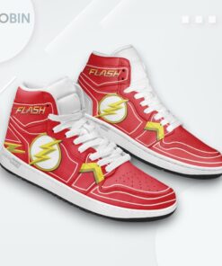 Flash Superhero Jordan 1 High – Custom Sneakers Flash Superhero Jordan 1 High – Custom Sneakers