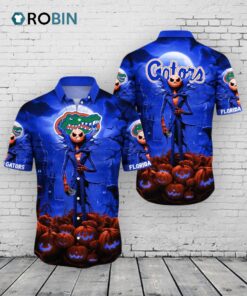 Florida Gators Halloween Hawaiian Shirt –  Jack O’ Lantern NCAA Apparel
