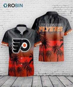 Flyers Hawaiian Shirt Personalized NHL Philadelphia Floral Aloha
