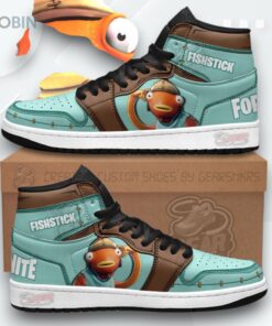 Fortnite Jordan 1 High Fishstick Custom Sneakers Fortnite Jordan 1 High Fishstick Custom Sneakers