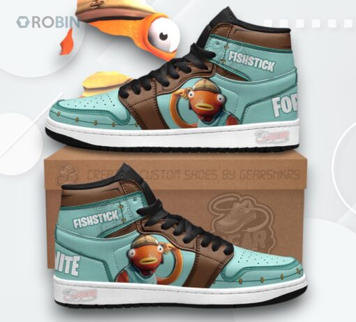 Fortnite Jordan 1 High Fishstick Custom Sneakers