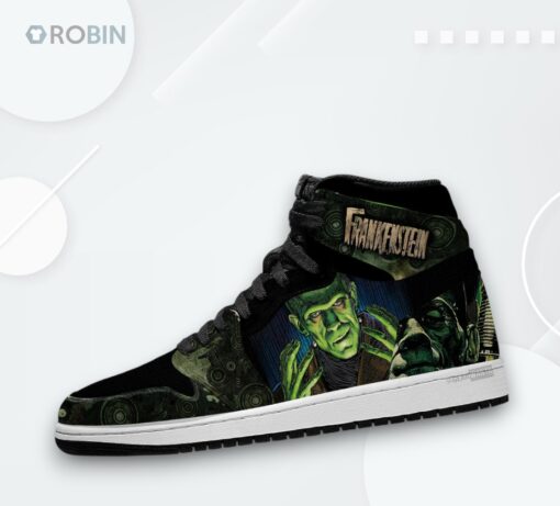 Frankenstein Jordan 1 High – Horror Custom Sneakers