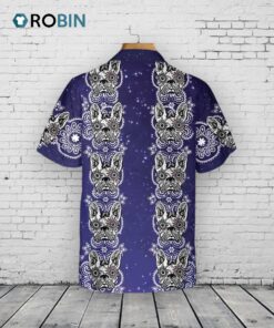 French Bulldog Sugar Skull Hawaiian Shirt –  Mexican Style