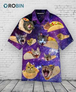 Galaxy Taco Cat Hawaiian Shirt –  Funny Mexican Aloha Shirt
