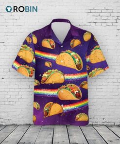 Galaxy Taco Hawaiian Shirt –  Rainbow Mexican Aloha Shirt