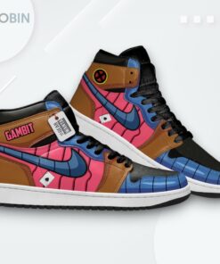 Gambit Sneakers – Remy LeBeau Custom Jordan 1 High – Movie Fan Art