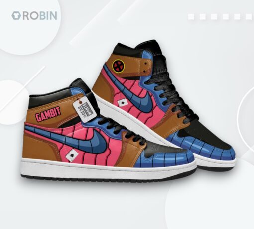 Gambit Sneakers – Remy LeBeau Custom Jordan 1 High – Movie Fan Art