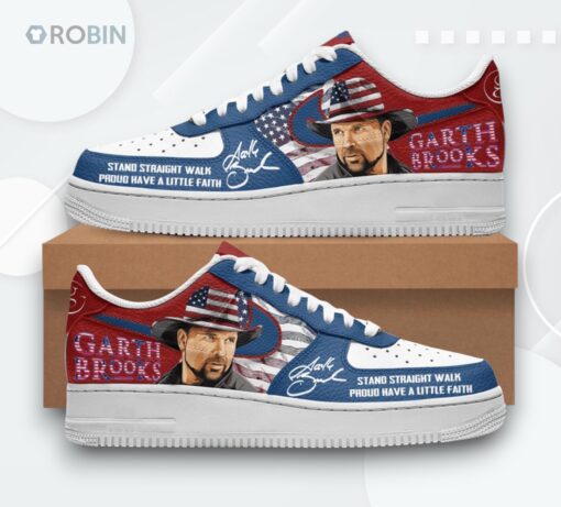 Garth Brooks ‘Walk Proud’ Faith Design Air Force 1 Shoes   Unisex Sneakers