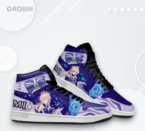 Genshin Impact Kokomi Design Sneakers – Anime Gaming Shoes